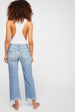 Maggie Mid Rise Straight Jeans