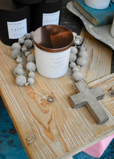 Wood Bead Rosary w/ Cross