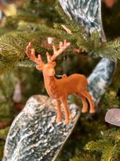 Velvet Deer Ornament