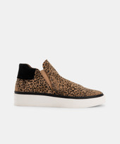 Vinni Sneaker Tan/Black Leopard Suede