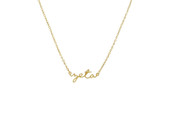 Sorority Script Necklace 