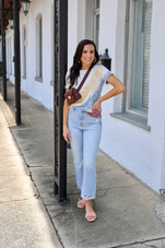 Easy Stripe Tiedye Tee