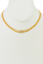 Crissy's Butterfly Mail Double Layer Necklace 