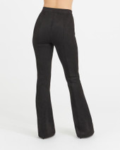 Faux Suede Flare Pants