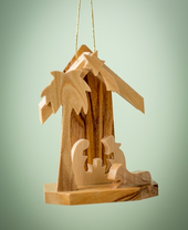 Mini Grotto Ornament with Holy Family 