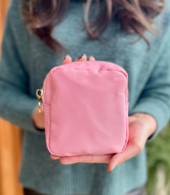 Mini Cosmetic Pouch- Pink