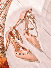 Studded Nude Heel