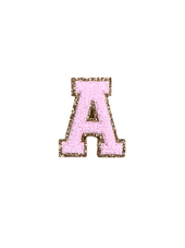 Glitter Letter Chenille Patch