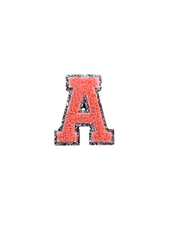 Glitter Letter Chenille Patch