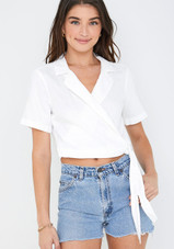 Short Sleeve Wrap Shirt