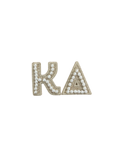 Pearl Greek Letter Patch