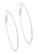 Diamond Dust Teardrop Hoop Earrings 