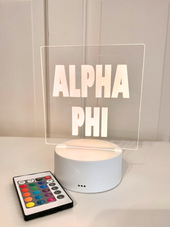 Sorority Neon Night Light