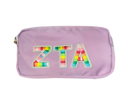 Small Pouch with Rainbow Stripe Sorority Patch