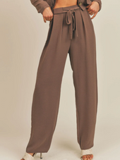 Some Say Wide Leg Pants With Tie