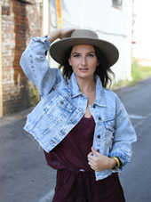 Mississippi State Skyline Denim Jacket