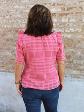 Elaine Smocked Neck Blouse