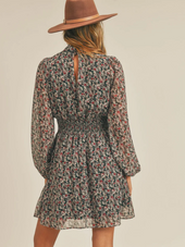 Dark Romance Ruched Waist Mini Dress
