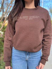 L.A. Green Nashville Embroidered Crewneck