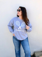 Starkville Tennis Sweatshirt with LA Green Logo