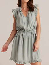 Ruffle Sleeve Mini Dress