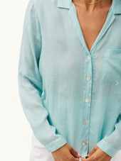 Notch Collar Pocket Button Down