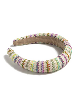 Padded Straw Zig Zag Headband