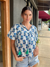 Elodie Bubble Sleeve Top
