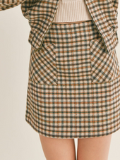 Lilith Plaid Mini Skirt