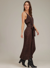 V Neck Midi Dress