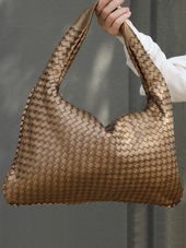 Darby Woven Slouch Bag