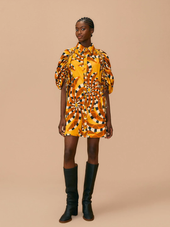 Bananada Beige Button Down Mini Dress