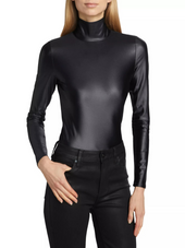 Matte Metallic LS Turtleneck Bodysuit