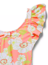 Toddler Floral Coral Curl Swimsuit