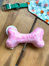 Pink Check Chewy Vuitton Bone - LARGE