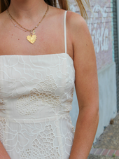 Heather Embroidered Midi Dress