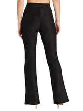 Faux Suede Split Front Pant