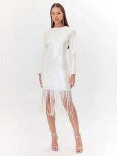 Gelissa Sequins Fringe Dress