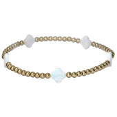 Tiny Clover Gold Filled Bracelet