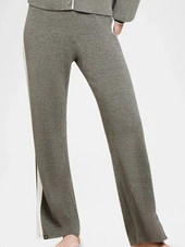 CozyChic Ultra Lite® Contrast Ribbed Slit Pant