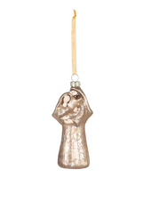Holy Family Glass Ornament