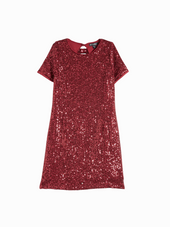 Tween Sequin Bow Back Dress