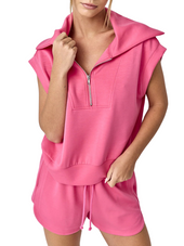 Blake Half Zip Cropped Sweatshirt & Short SET