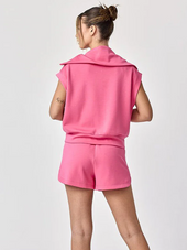 Blake Half Zip Cropped Sweatshirt & Short SET