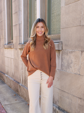 Italian Knit Turtleneck Top