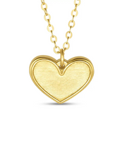 1 Corinthians 13:13 Petite Heart Necklace