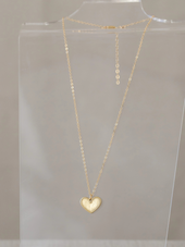 1 Corinthians 13:13 Petite Heart Necklace