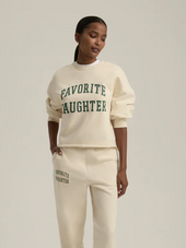 Cropped Collegiate Sweatshirt