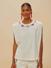 Cross Stitch Flowers TShirt