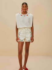 Cross Stitch Flowers TShirt